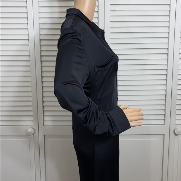 TOVE Iana V-neck Maxi Jersey Ruched Maxi Dress Size 10 - Picture 9 of 16